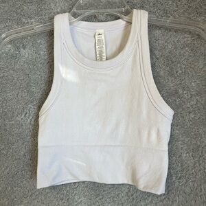 ALO Yoga Classic White Crop Top